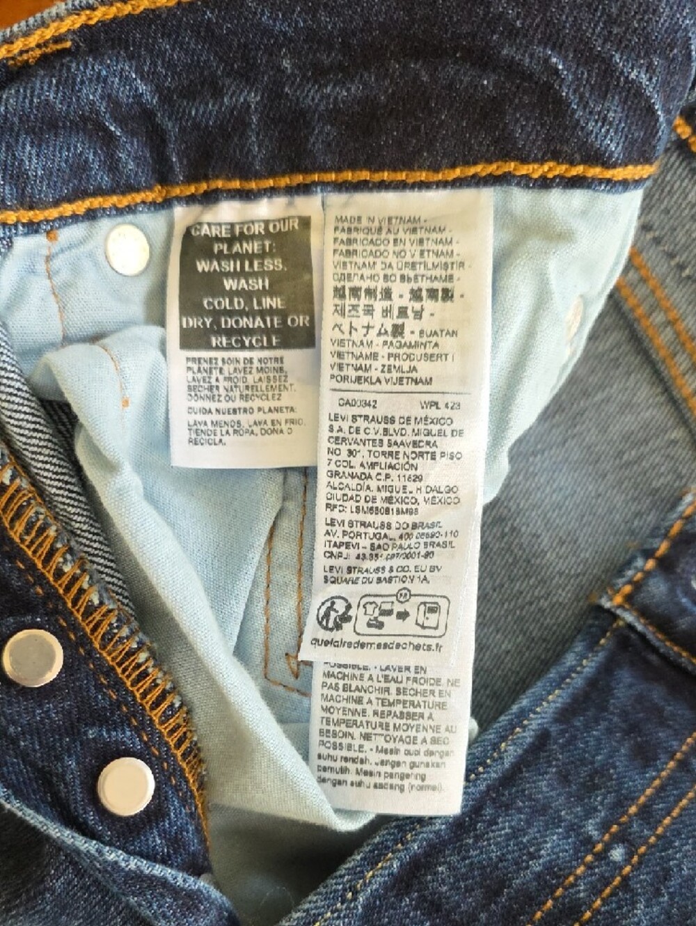 Levi's Women's 501 Curve Straight Leg Stretch Jeans - Mild Salsa - 27 X 30 - NEW - Picture 6 of 12